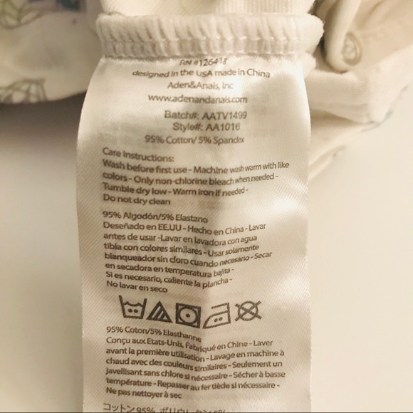 NWT ADEN AND ANAIS MUSLIN BODYSUIT ROMPERS 9-12M - Picture 13 of 14